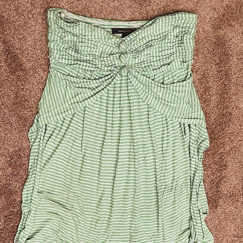 Strapless mini dress